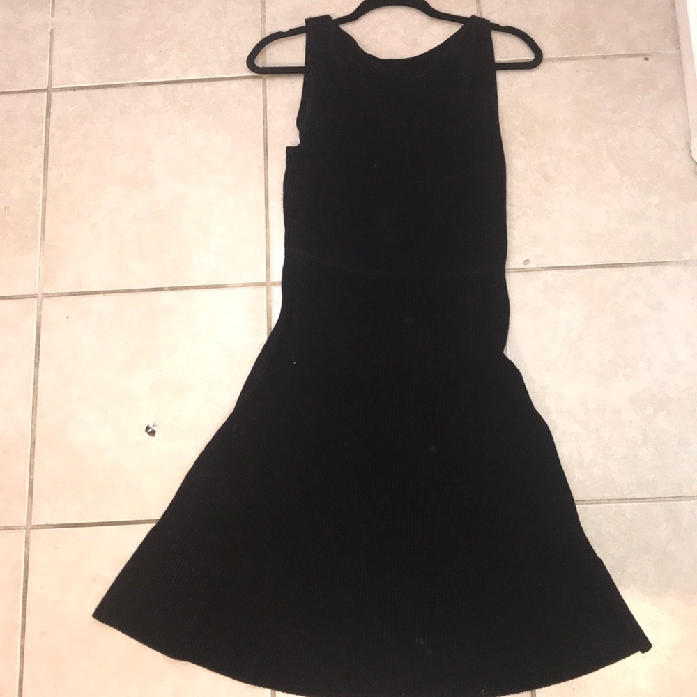 Calvin Klein Black Ribbed Dress